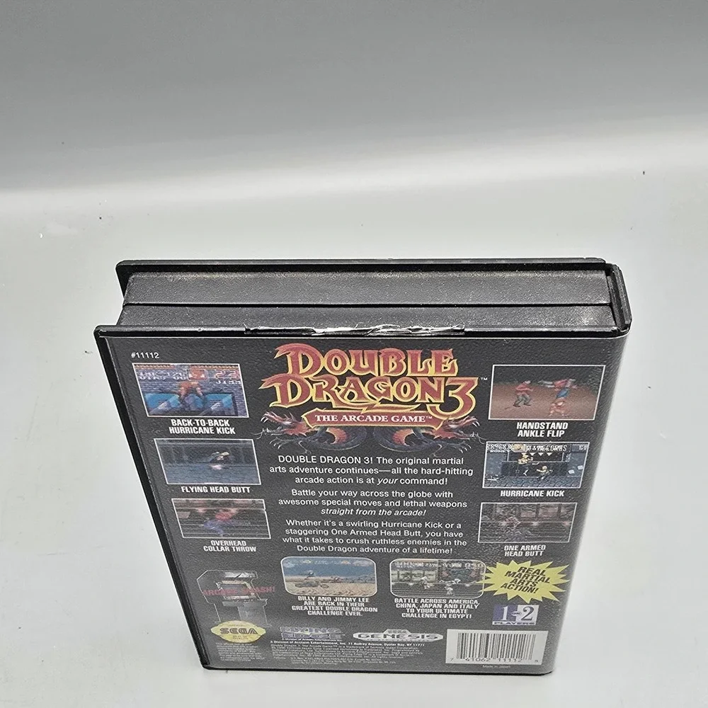 Double Dragon 3 The Arcade Game Sega Genesis Flying Edge Cartridge and Case